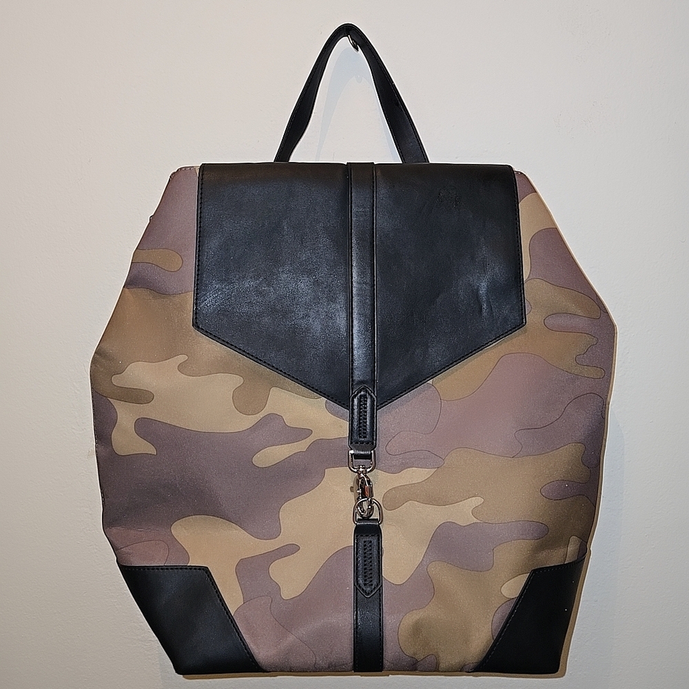 Camouflage and Black Men's Backpack